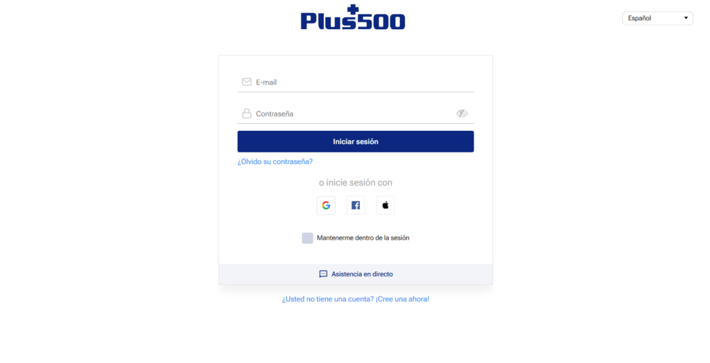 Proceso de Inicio de Sesión en Plus500 - PlataformasDeTrading.mx Proceso de inicio de sesión en Plus500