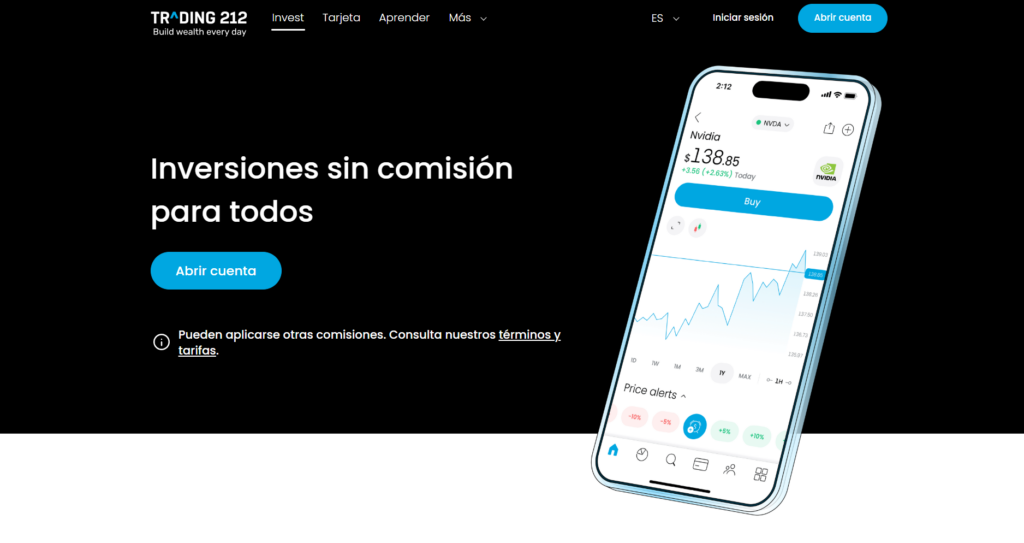 Resumen de la Plataforma de Trading - PlataformasDeTrading.mx Visión General de la Plataforma de Trading 212