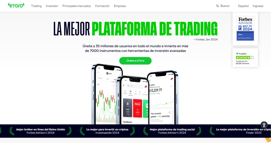 Descripción general de la plataforma de trading